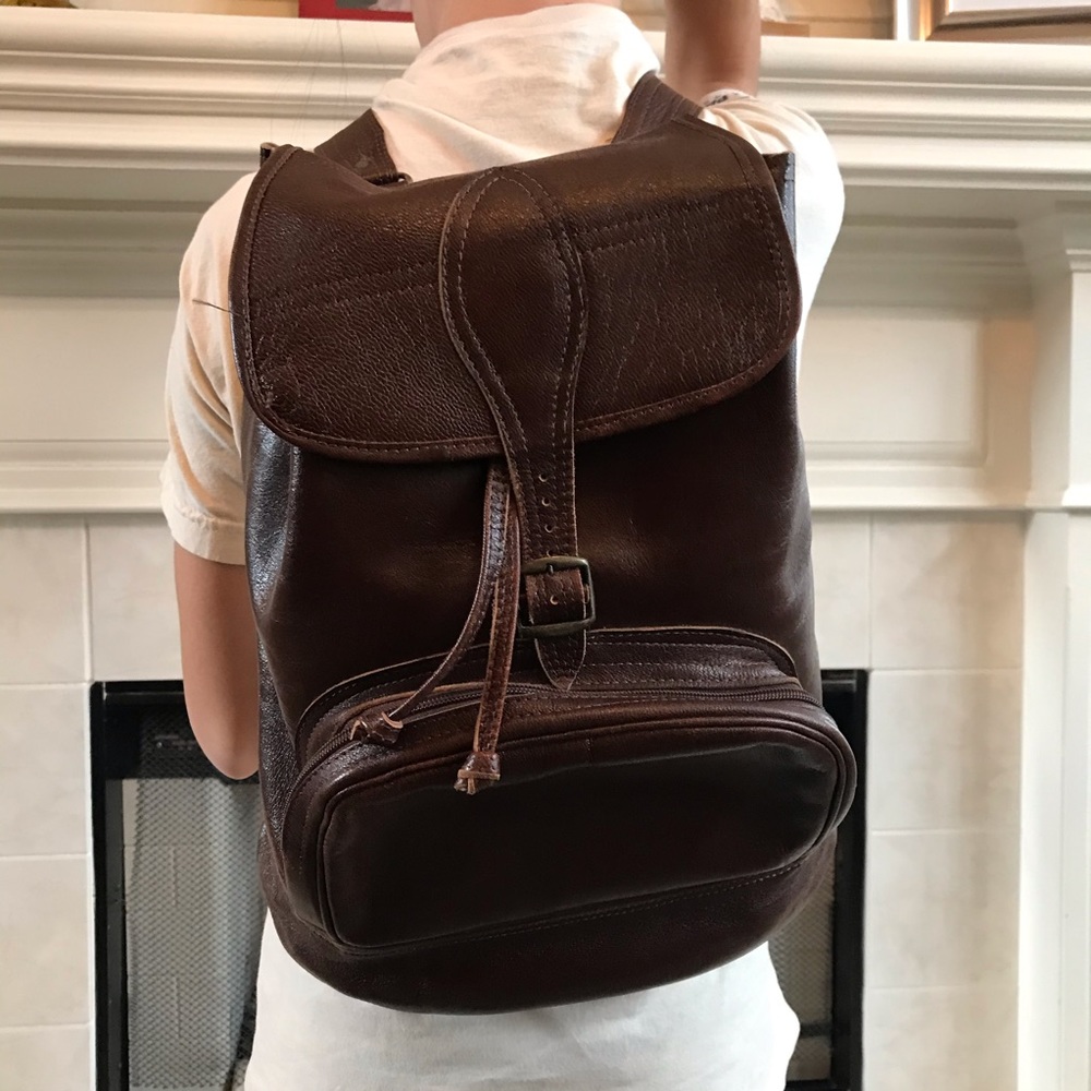 Leather Backpack - Picture 3 of 11